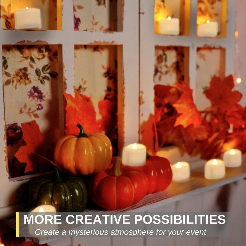 Pack 12 LED Candles Home Decor – Perfect for Home Decor-Solar Wind LED Chime