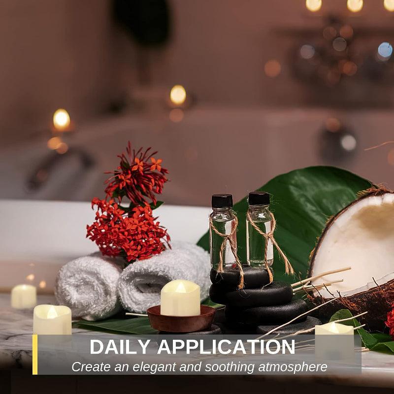 Pack 12 LED Candles Home Decor – Perfect for Home Decor-Solar Wind LED Chime