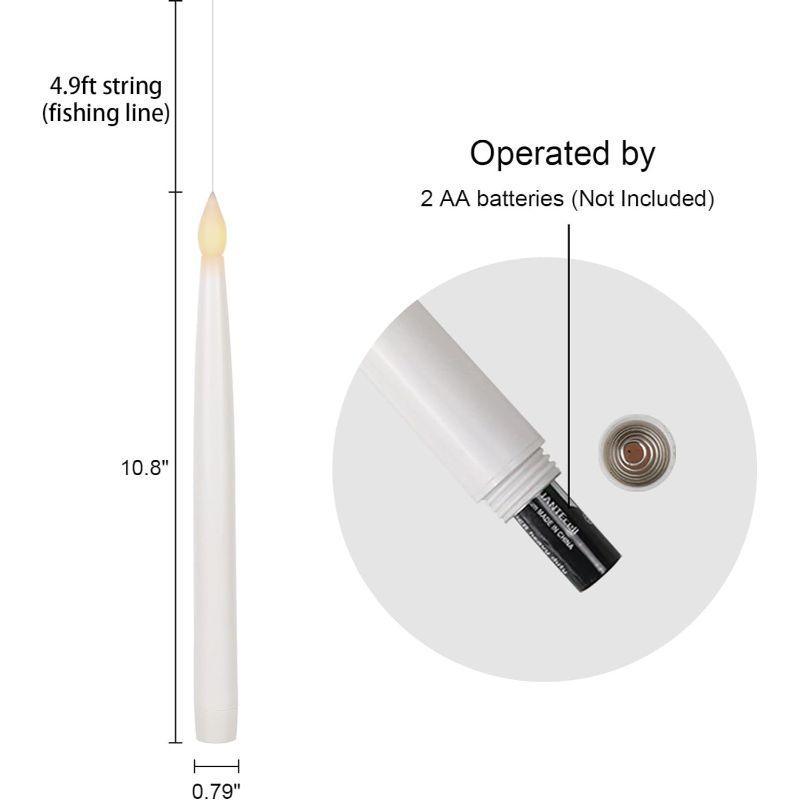 Pack 12 Floating Candles – Remote Controlled LED Lights-Solar Wind LED Chime
