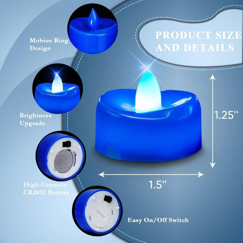 Pack 24 Flameless Candles – Elegant Lighting for Any Occasion-Solar Wind LED Chime