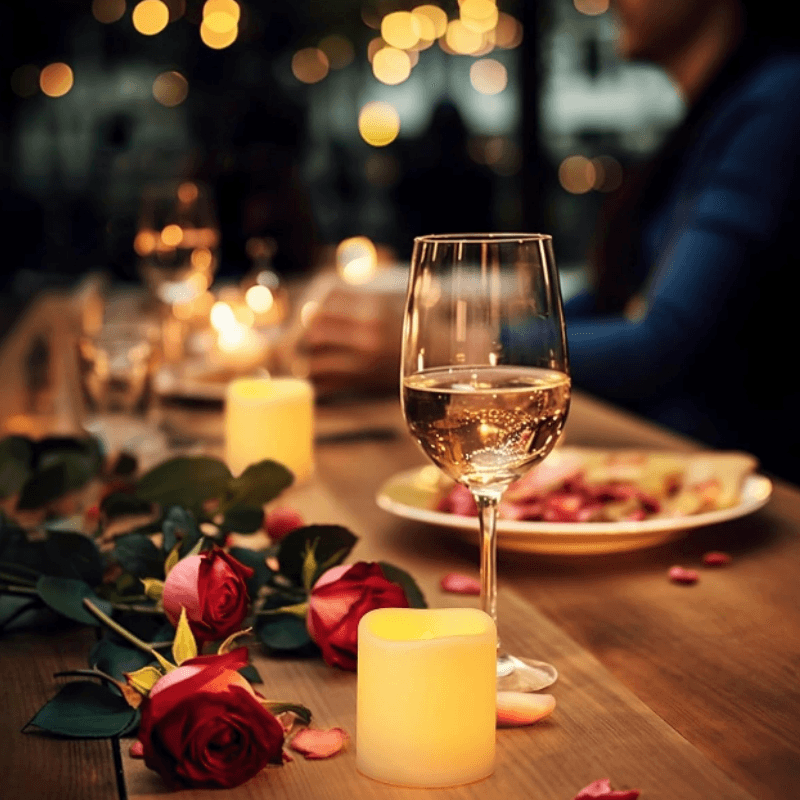 Pack 24 Flameless Votive Candles – Elegance and Safety-Solar Wind LED Chime