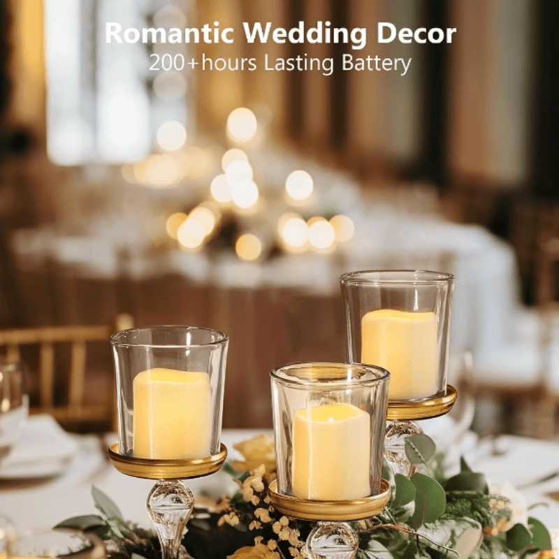 Pack 24 Flameless Votive Candles – Elegance and Safety-Solar Wind LED Chime