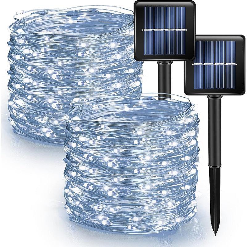 Pack 2 Fairy String Lights – Solar Powered LED Decor-Solar Wind LED Chime