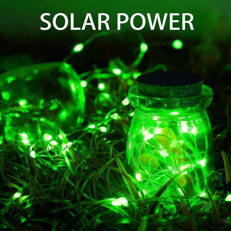 Pack 2 Fairy String Lights – Solar Powered LED Decor-Solar Wind LED Chime