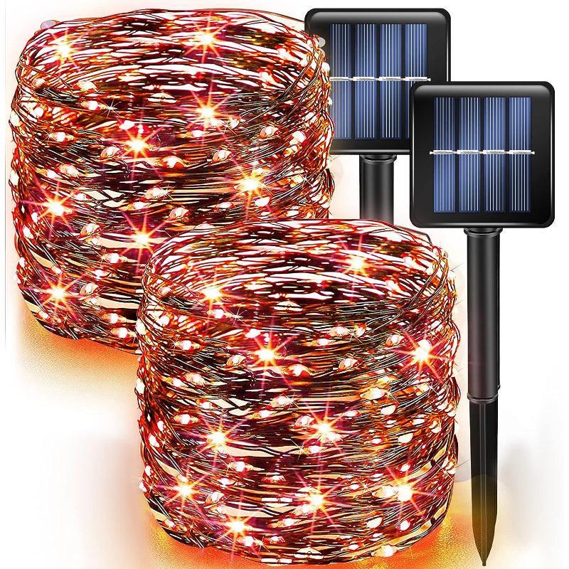 Pack 2 Fairy String Lights – Solar Powered LED Decor-Solar Wind LED Chime