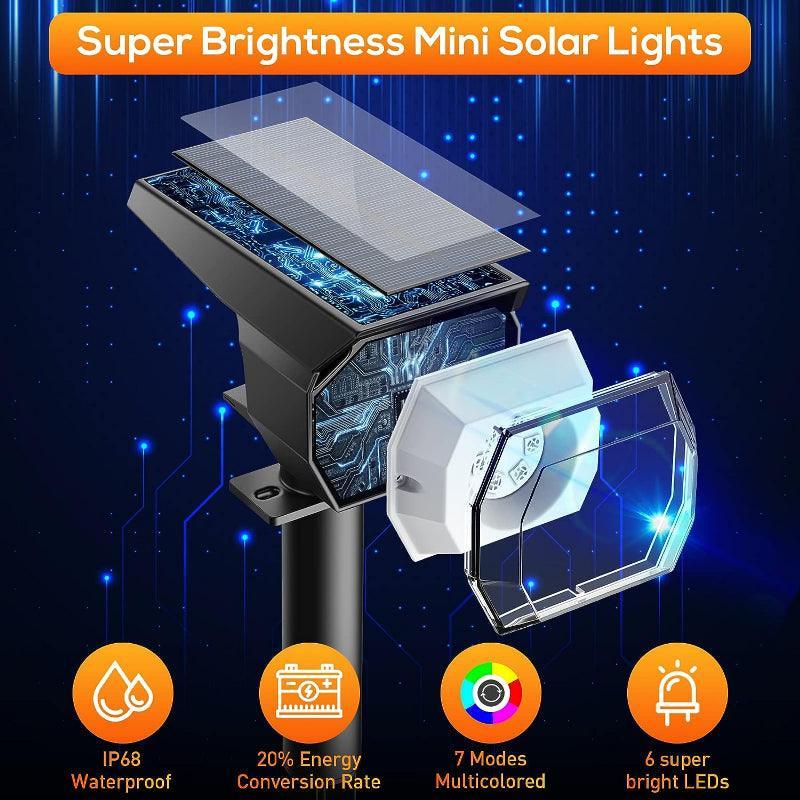 Pack 2 Solar Lights – Illuminate with Style and Versatility-Solar Wind LED Chime