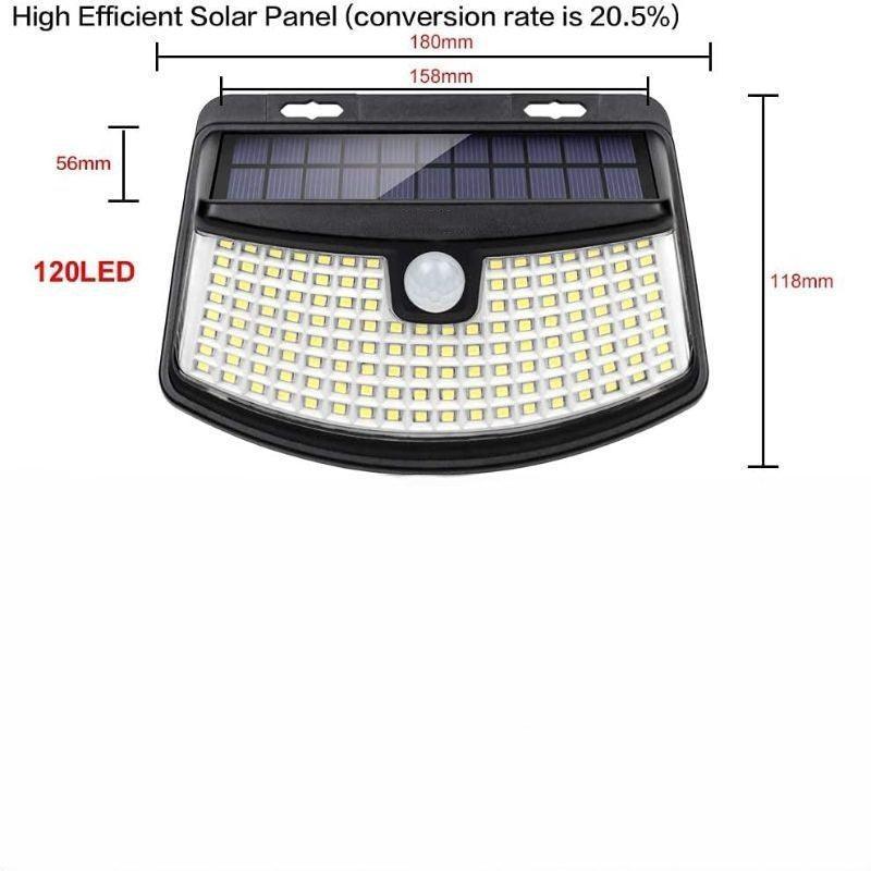 Pack 4 Solar Lights  – Motion Sensor and Waterproof-Solar Wind LED Chime