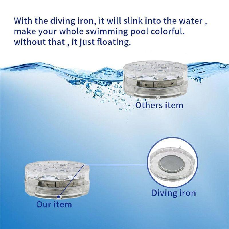 RGB Led Submersible Underwater Night Lamp-Solar Wind LED Chime