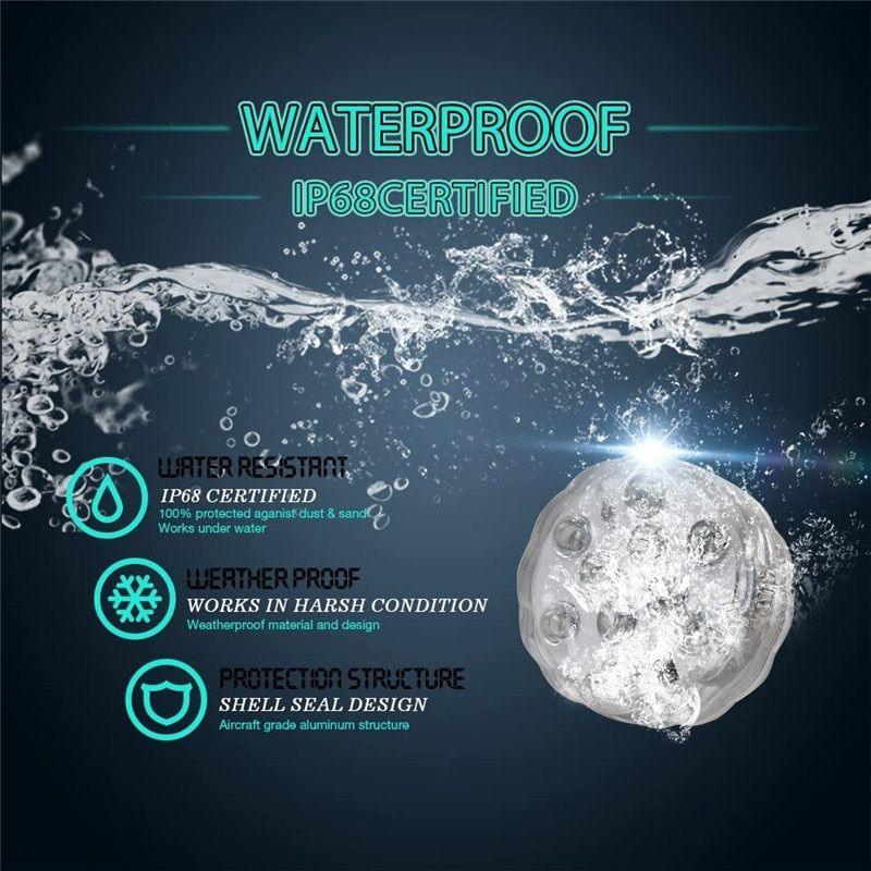 RGB Led Submersible Underwater Night Lamp-Solar Wind LED Chime