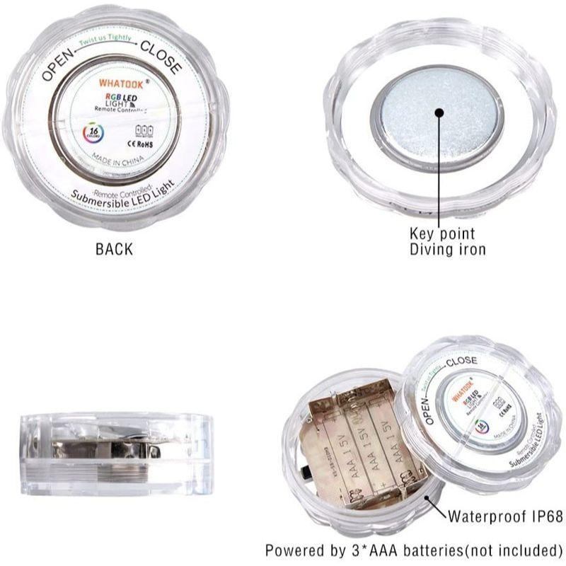 RGB Led Submersible Underwater Night Lamp-Solar Wind LED Chime