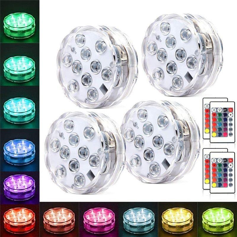 RGB Led Submersible Underwater Night Lamp-Solar Wind LED Chime