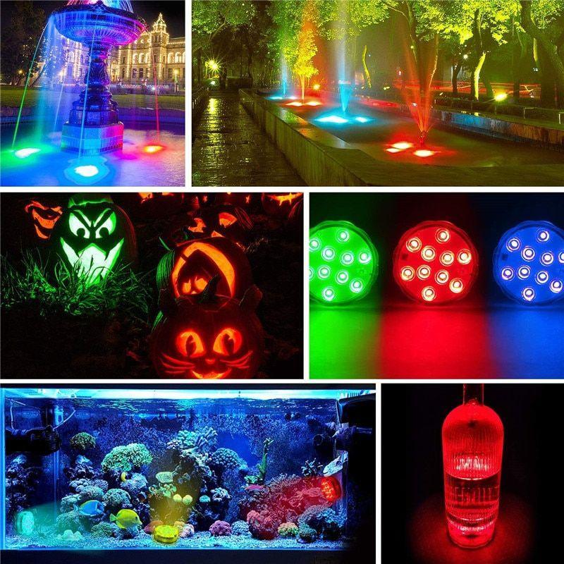 RGB Led Submersible Underwater Night Lamp-Solar Wind LED Chime