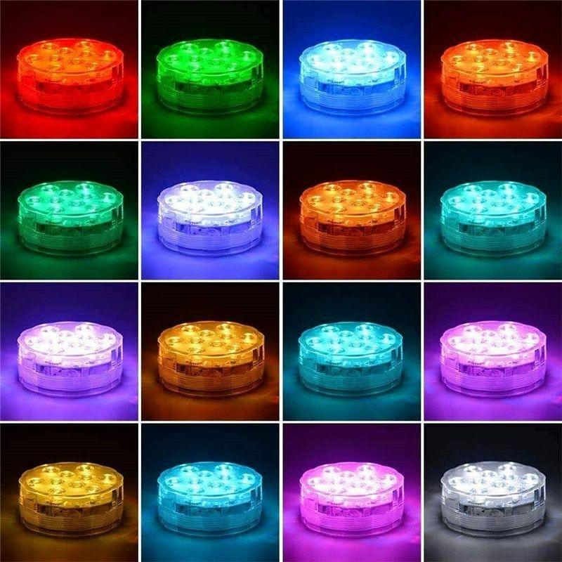 RGB Led Submersible Underwater Night Lamp-Solar Wind LED Chime