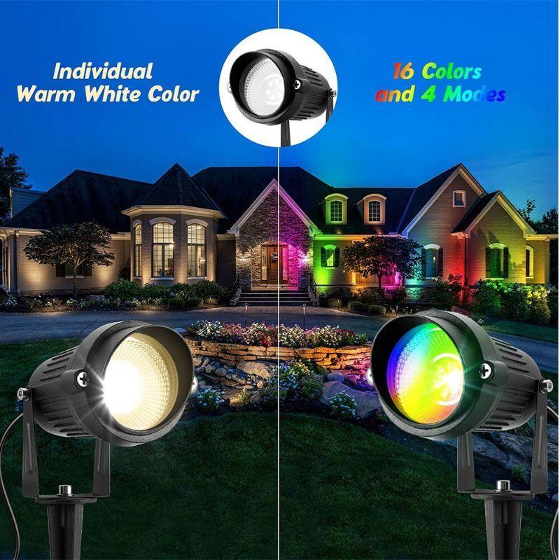 RGB LED Underground Fence Deck Lamp - Waterproof Landscape Lighting-Solar Wind LED Chime