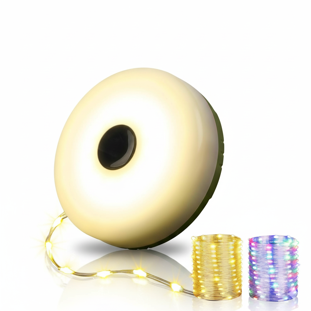 Rechargeable Tent Lights String With 8 Lighting Modes With Hanging Waterproof Portable LED Lamp