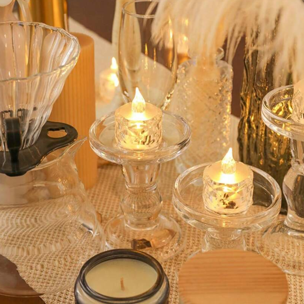 Battery Operated Flameless LED Tea Lights For Party Decor