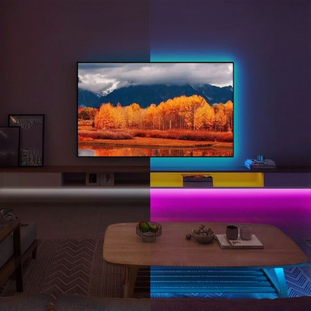 USB Powered RGB 5050 LED Strip Lights For TV Background