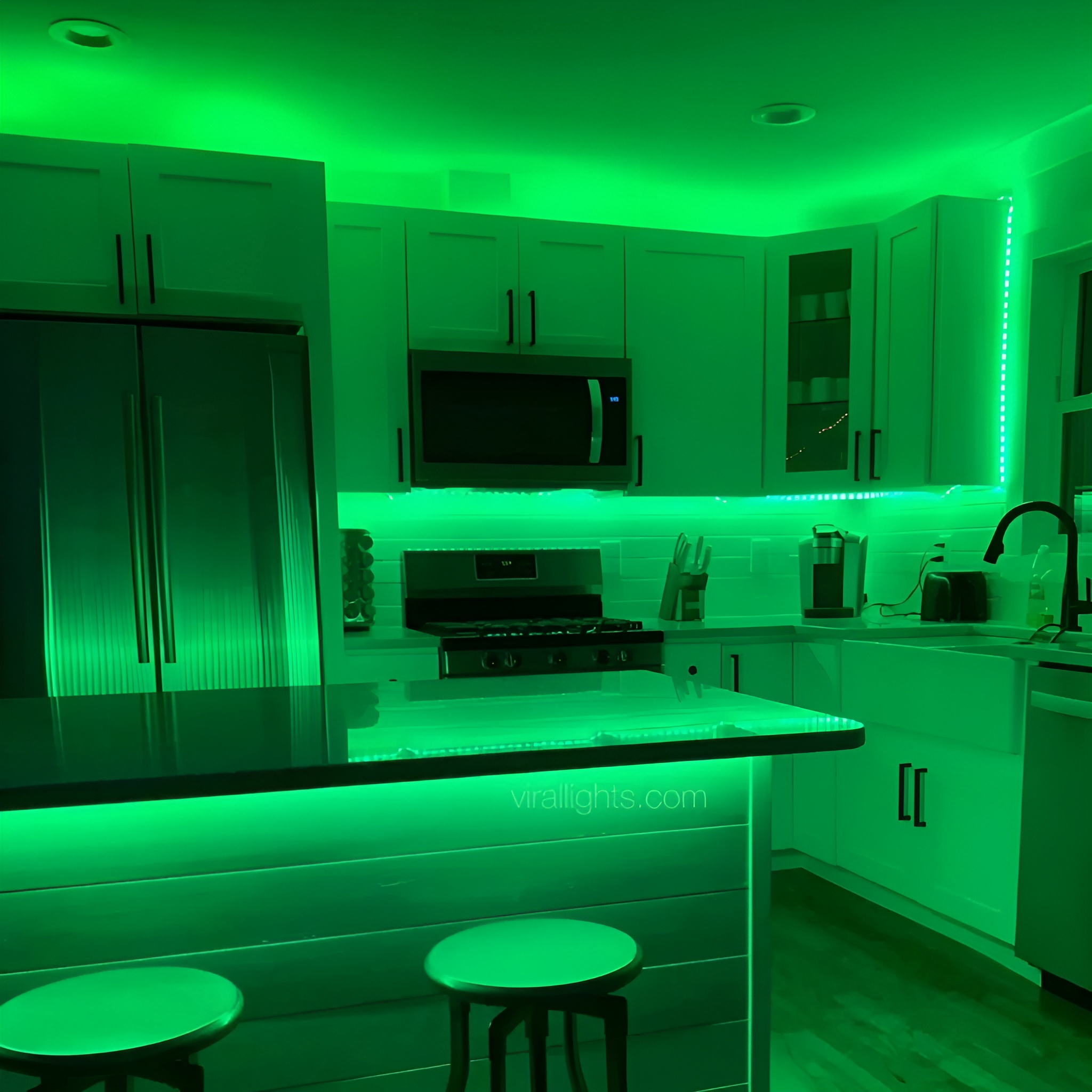 Set of 25 16ft Color Changing LED Strip Lights With 44 Key Remote Control