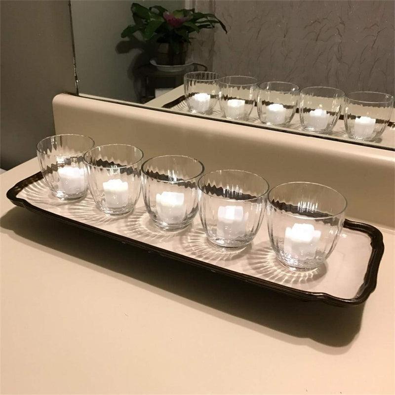 12 Set Flameless Candles - Flickering Battery Operated LED Light-Solar Wind LED Chime