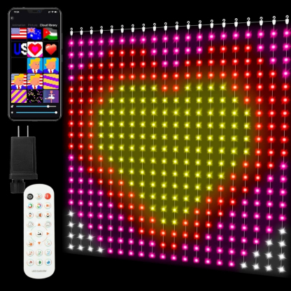 Smart LED Curtain Lights Color Changing Waterproof Indoor And Outdoor Fairy Lights