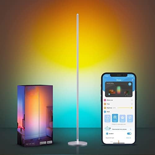 Color Changing RGBIC Corner Floor Lamp With App Control-Solar Wind LED Chime