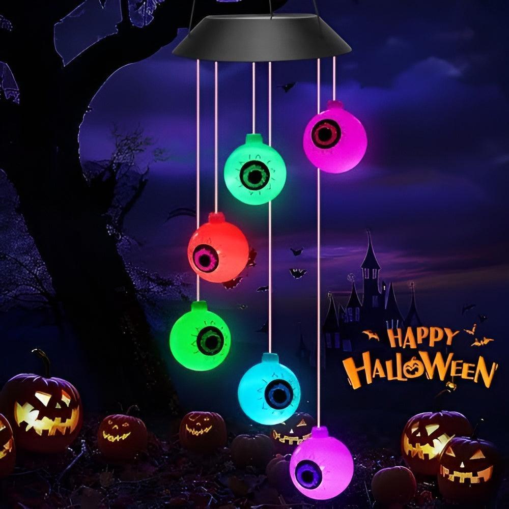 Solar Butterfly Wind Chimes For Outdoors-Solar Wind LED Chime