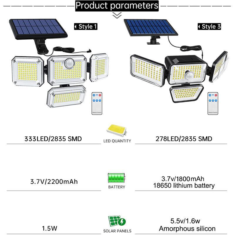 Solar Security Motion Sensor – Eco-Friendly Outdoor Illumination-Solar Wind LED Chime