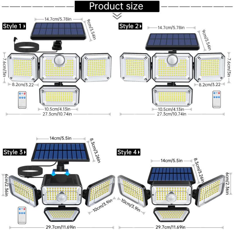 Solar Security Motion Sensor – Eco-Friendly Outdoor Illumination-Solar Wind LED Chime
