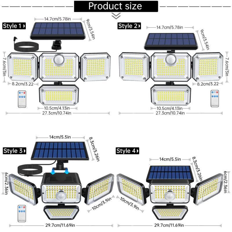 Solar Security Motion Sensor – Eco-Friendly Outdoor Illumination-Solar Wind LED Chime