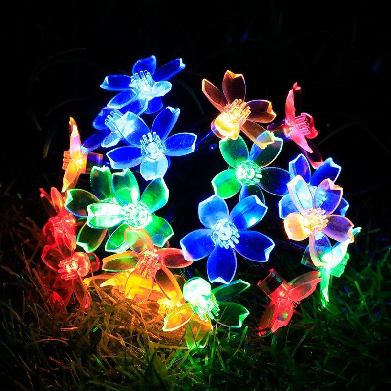 Solar Flower String Lights – Colorful and Eco-Friendly Decor-Solar Wind LED Chime