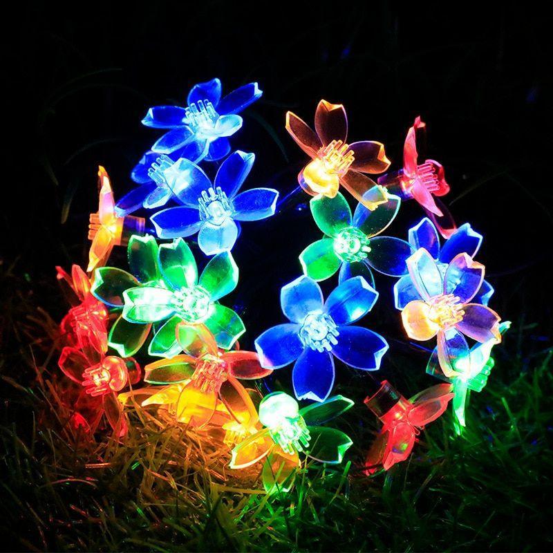 Solar Flower String Lights – Colorful and Eco-Friendly Decor-Solar Wind LED Chime