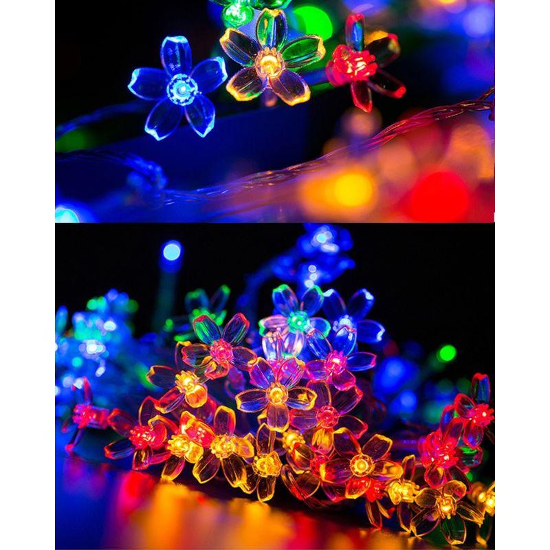 Solar Flower String Lights – Colorful and Eco-Friendly Decor-Solar Wind LED Chime