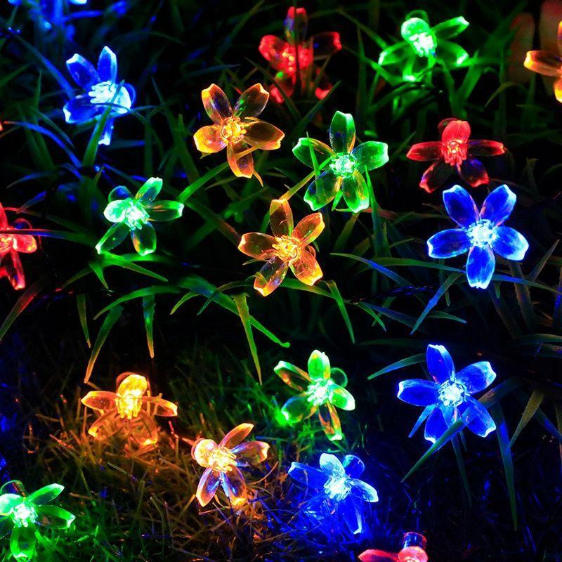 Solar Flower String Lights – Colorful and Eco-Friendly Decor-Solar Wind LED Chime
