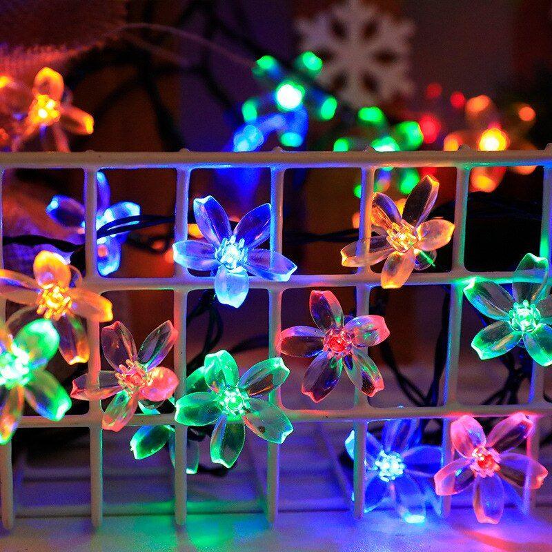 Solar Flower String Lights – Colorful and Eco-Friendly Decor-Solar Wind LED Chime