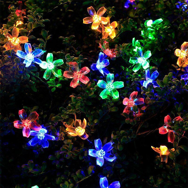 Solar Flower String Lights – Colorful and Eco-Friendly Decor-Solar Wind LED Chime