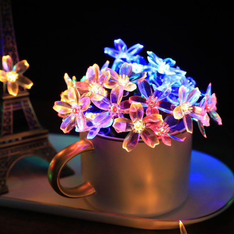Solar Flower String Lights – Colorful and Eco-Friendly Decor-Solar Wind LED Chime