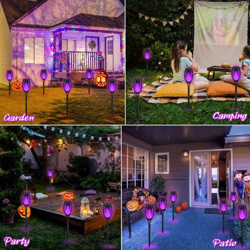 Dancing Flame Solar Lights - Solar Lights For Outside-Solar Wind LED Chime
