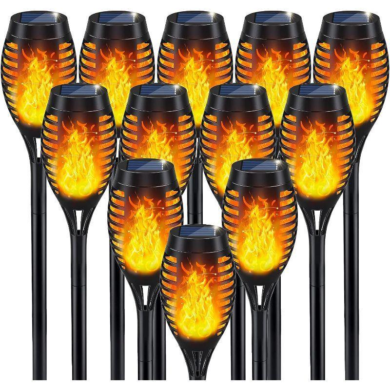 Dancing Flame Solar Lights - Solar Lights For Outside-Solar Wind LED Chime
