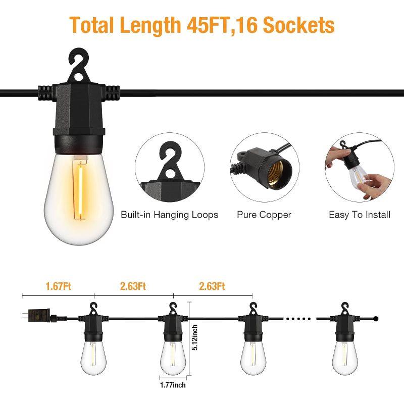 Solar Outdoor String Lights – Waterproof Warm White LED-Solar Wind LED Chime