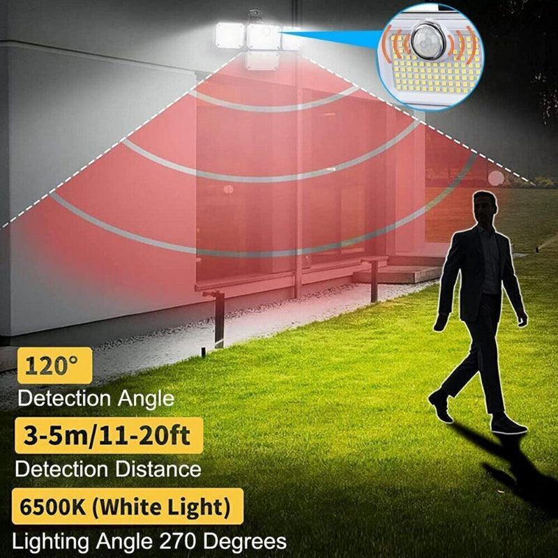 Solar Powered Security Light – Motion Sensor Outdoor LED Lighting-Solar Wind LED Chime