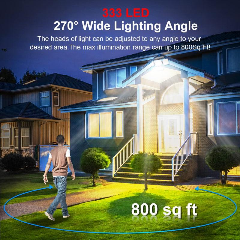 Solar Powered Security Light – Motion Sensor Outdoor LED Lighting-Solar Wind LED Chime