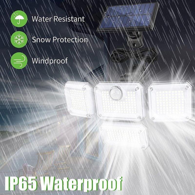 Solar Powered Security Light – Motion Sensor Outdoor LED Lighting-Solar Wind LED Chime