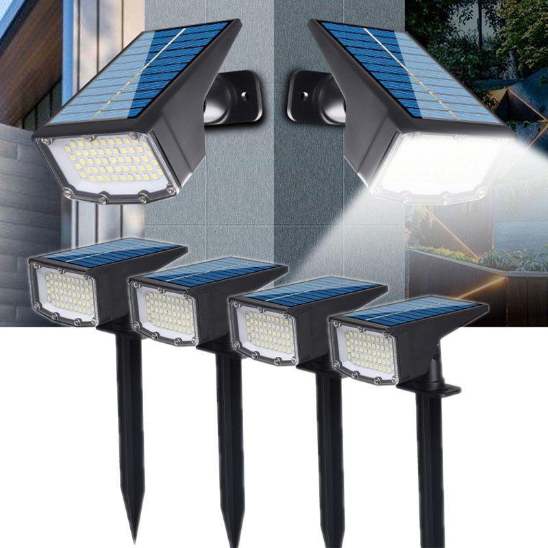 Solar Powered Spotlight Lamp - Adjustable Solar Lawn Light-Solar Wind LED Chime