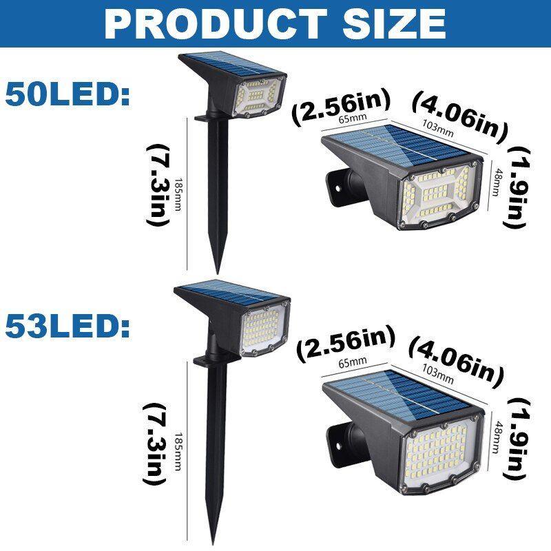 Solar Powered Spotlight Lamp - Adjustable Solar Lawn Light-Solar Wind LED Chime