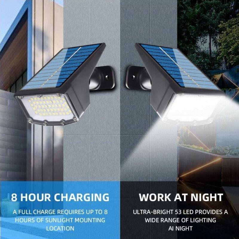 Solar Powered Spotlight Lamp - Adjustable Solar Lawn Light-Solar Wind LED Chime