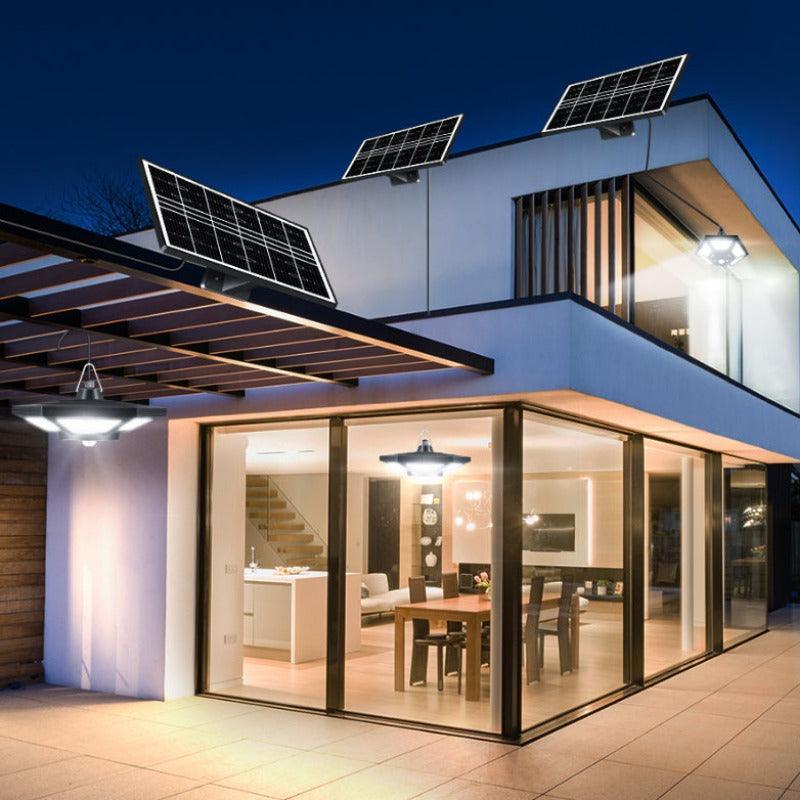 Solar Powered Ceiling Light – Motion Sensor with Remote Control-Solar Wind LED Chime