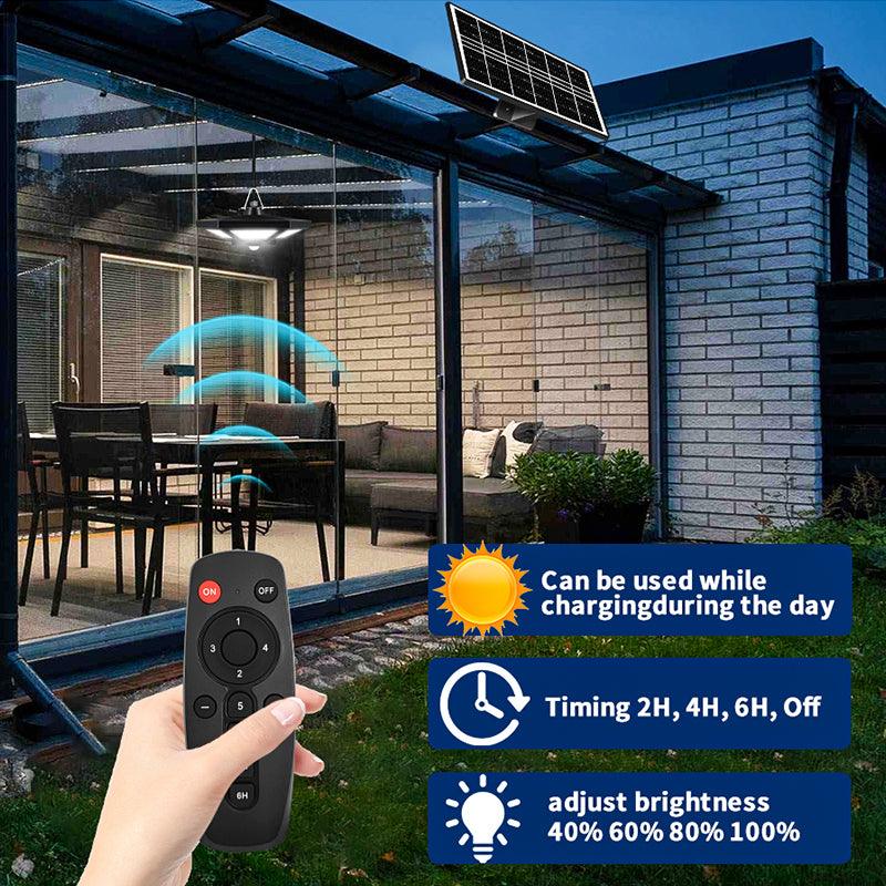 Solar Powered Ceiling Light – Motion Sensor with Remote Control-Solar Wind LED Chime