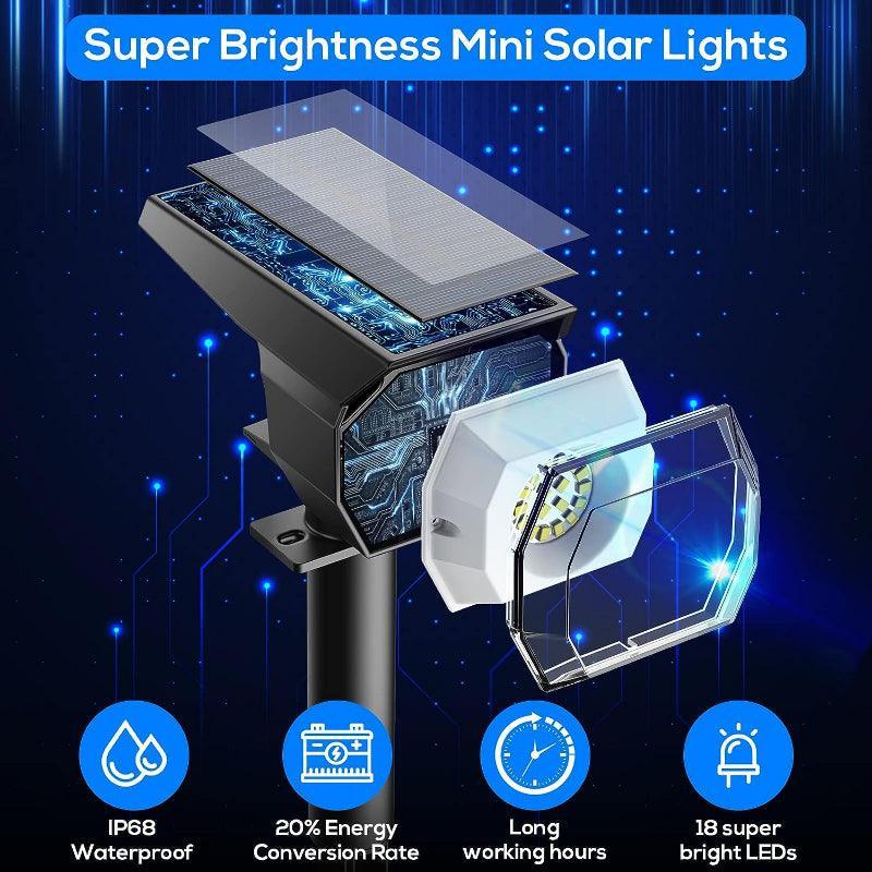 Solar Spot Lights Lighting Mode- Outdoor LED Landscape Lights-Solar Wind LED Chime