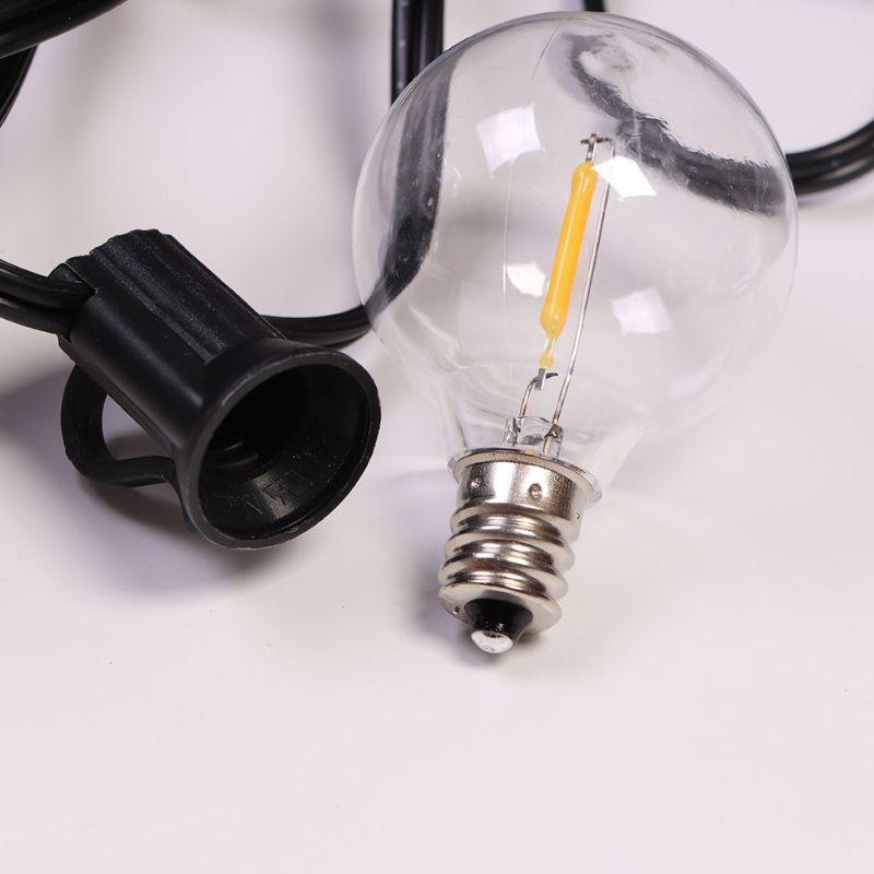 G40 Solar String Lights Outdoor – Waterproof LED Patio Lighting-Solar Wind LED Chime