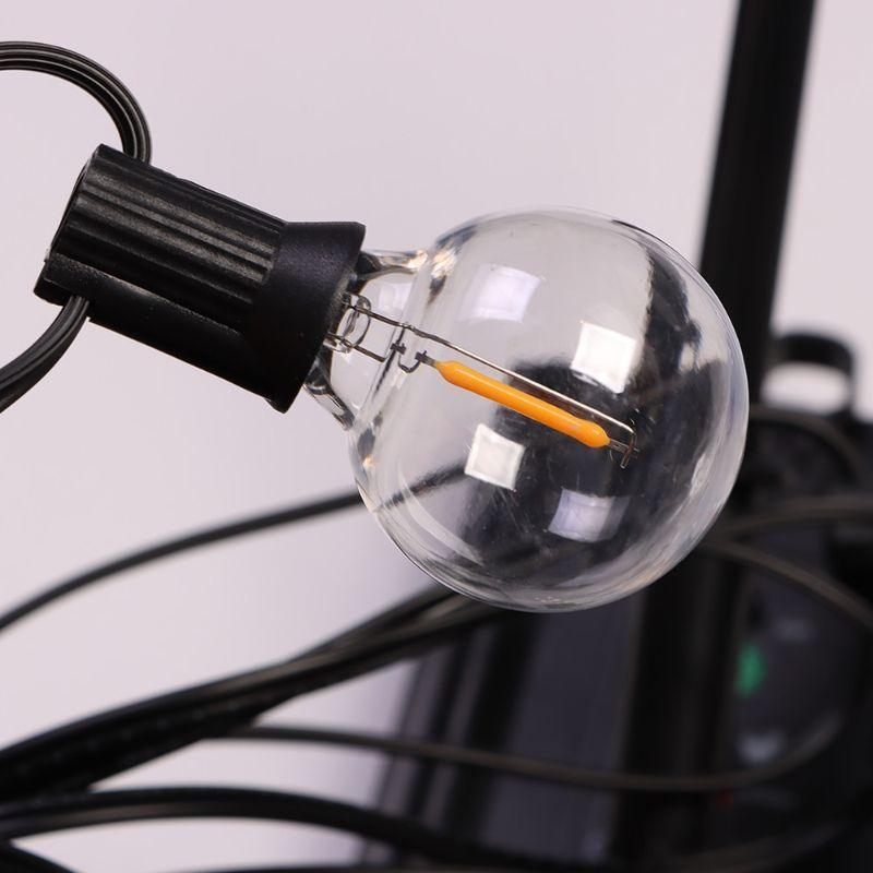 G40 Solar String Lights Outdoor – Waterproof LED Patio Lighting-Solar Wind LED Chime